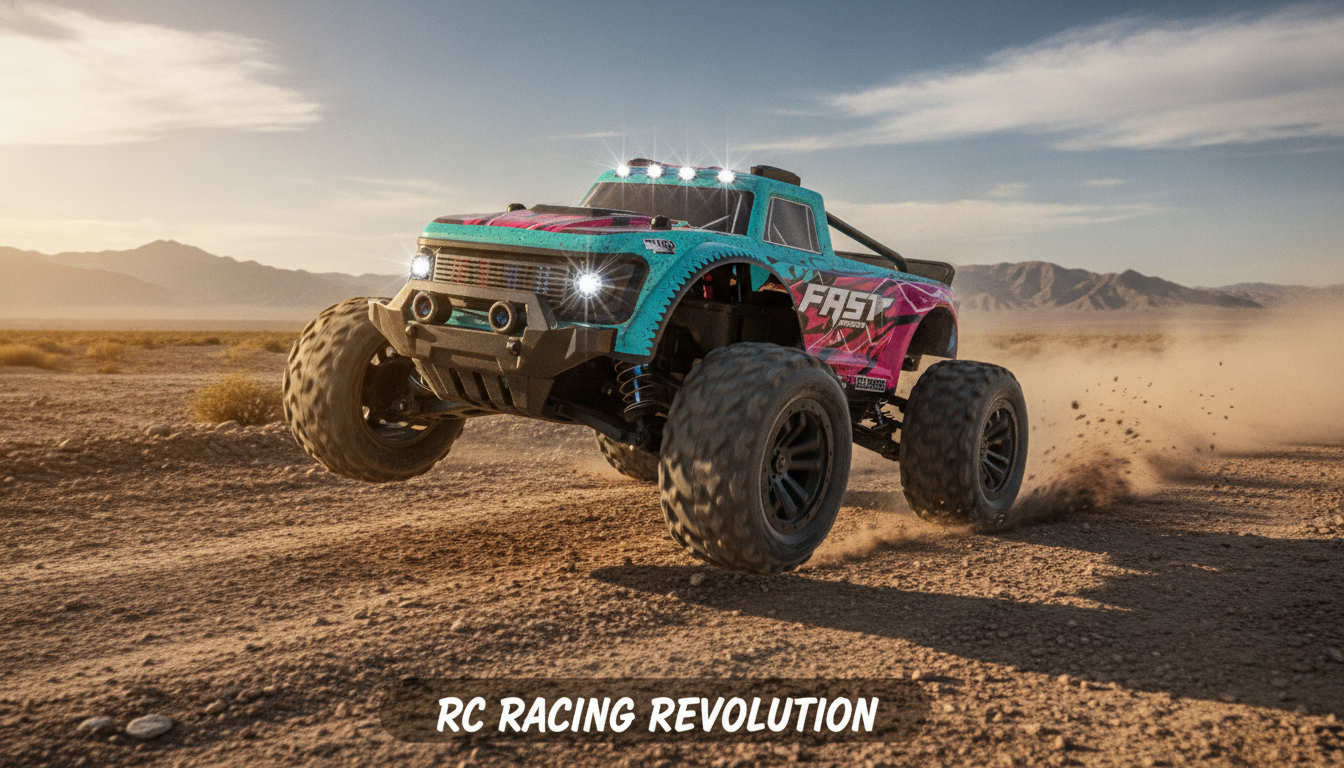 1:20 RC Drift Truck with Lights for Dirt & Pavement